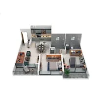 Nirman Neopolis Tathawade 2 BHK Floor Plan Image