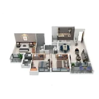 Nirman Neopolis Tathawade 3 BHK Floor Plan Image